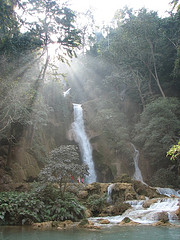 Kaungsi falls :  29km from Luang Prabang