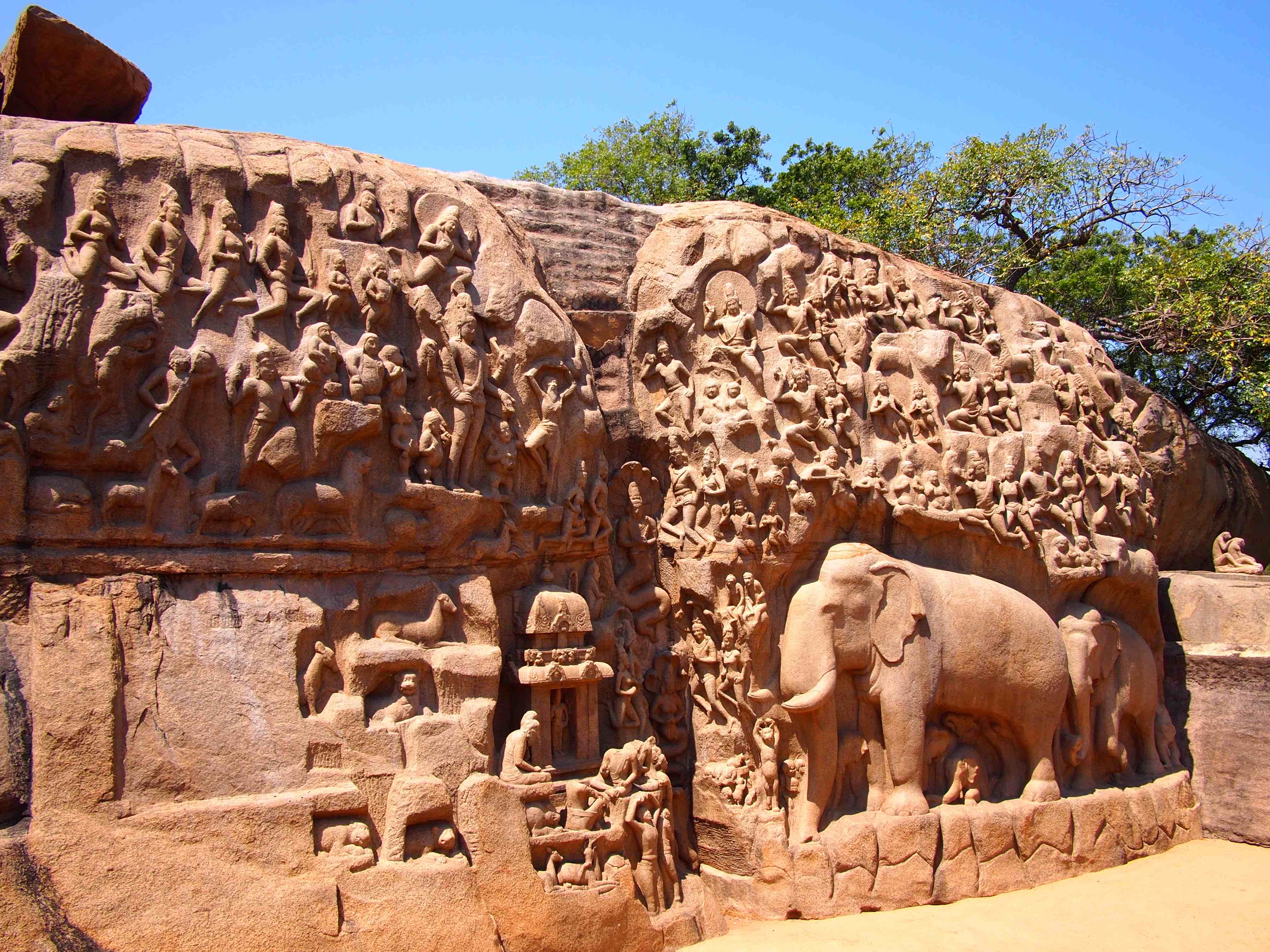 The Magnificent Arjuna's Penance in Mamallapuram