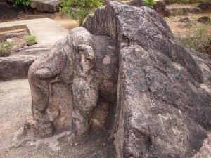 Elephant Statue Near Ashoka's Edict Near Bhubaneshwar